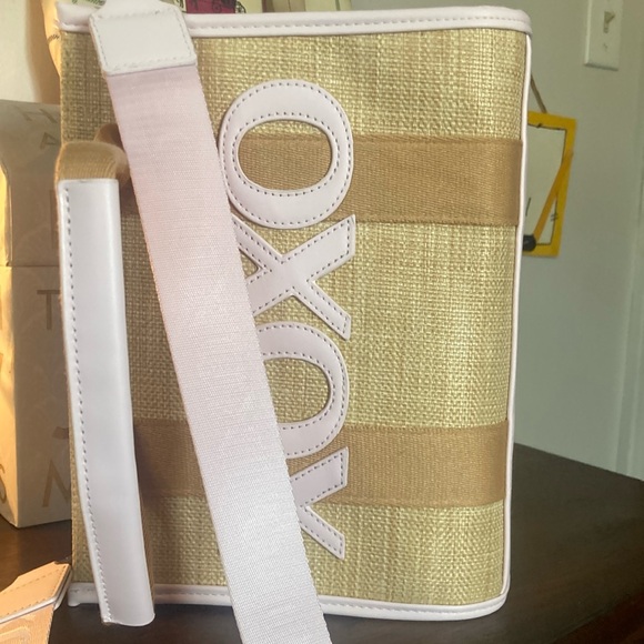 Oxo Handbags - Oxo Tan and White Tote Bag